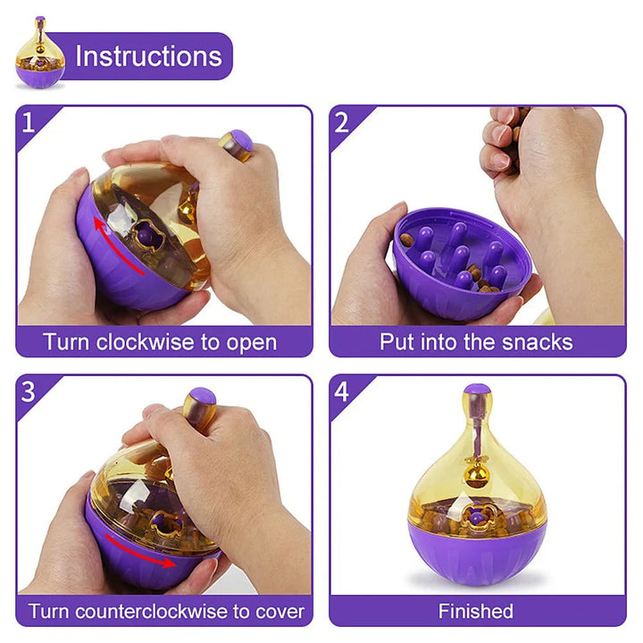 Pet Cat Fun Bowl Feeding Toy Luvikno