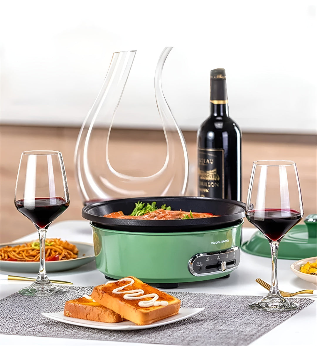 Krystall vin karaff – Håndlaget Elegant | 1500 ml Ideell for barer, leiligheter og kontorer | Luvikno