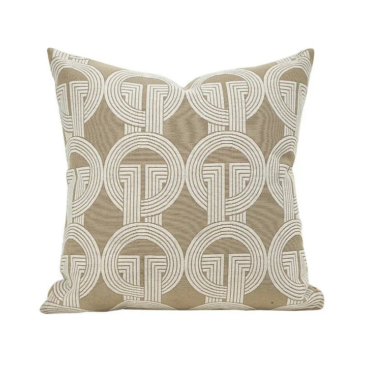 Luvikno | VelvetGlow Putetrekk - Dobbeltsidig Geometrisk Putetrekk av Luksus Jacquard