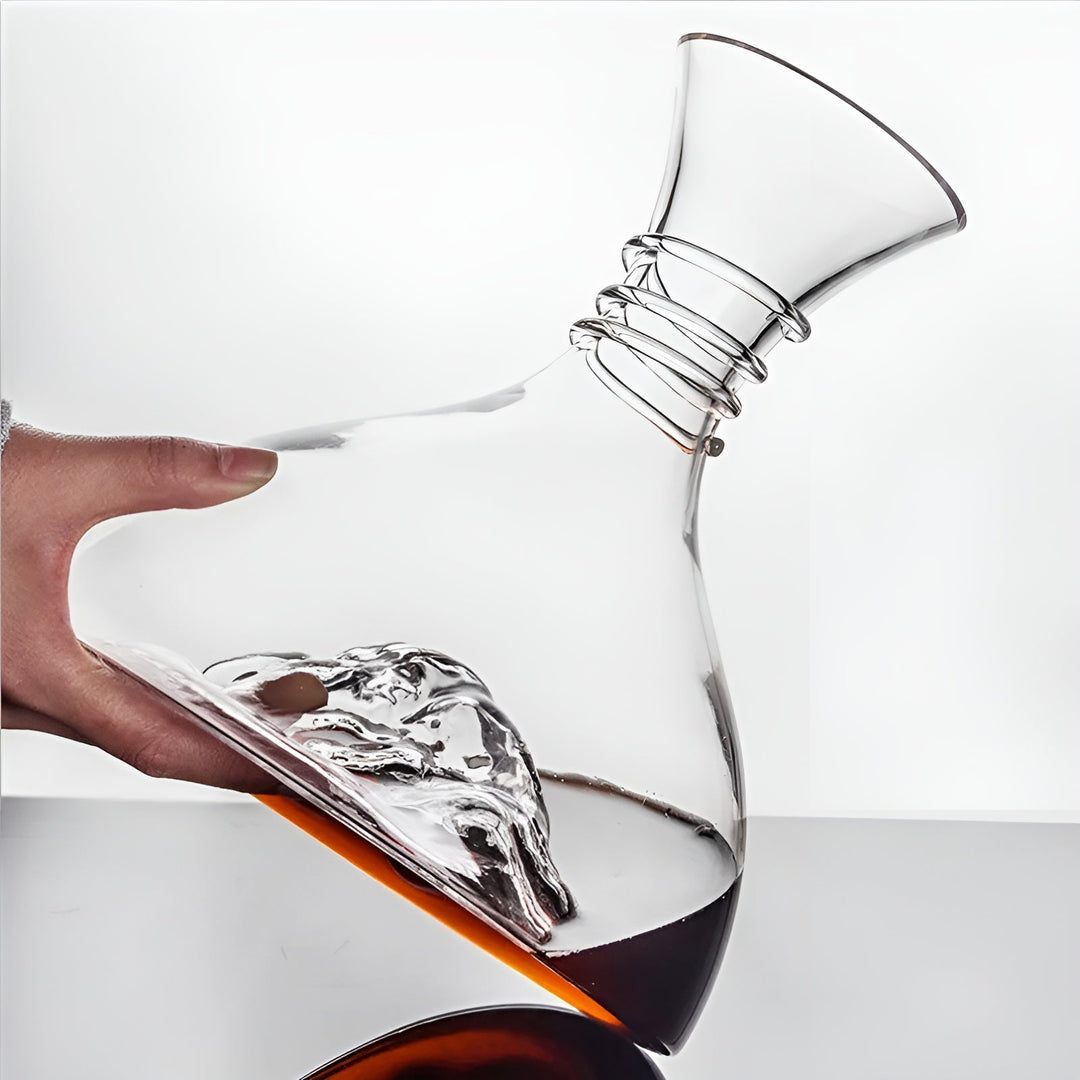 Krystall glass vin desinfiser - Rask beluftning & kreativt design | Perfekt for hjemmet og baren | Luvikno