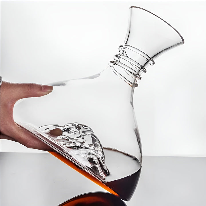 Krystall glass vin desinfiser - Rask beluftning & kreativt design | Perfekt for hjemmet og baren | Luvikno
