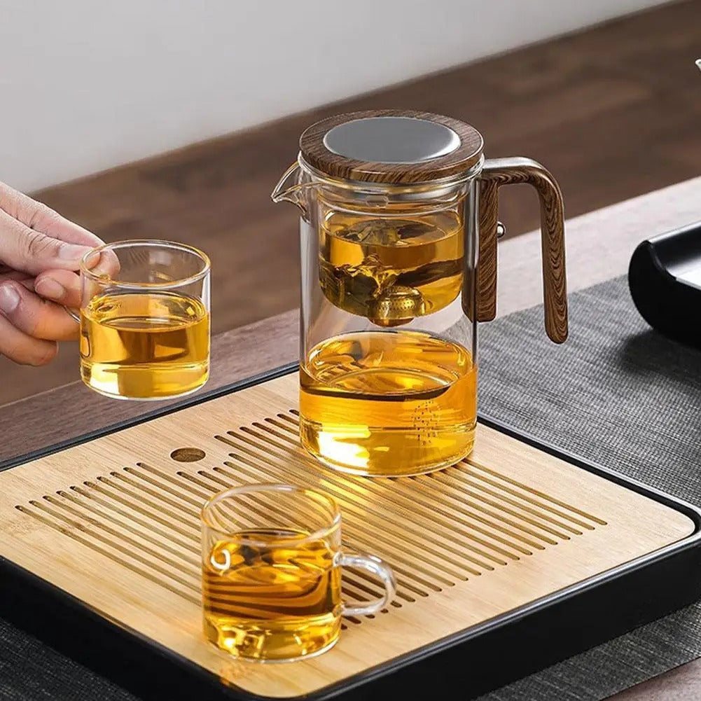 TranquilSip Teekanne – Magnetisk Bryter Filterglass Teapot | Luvikno