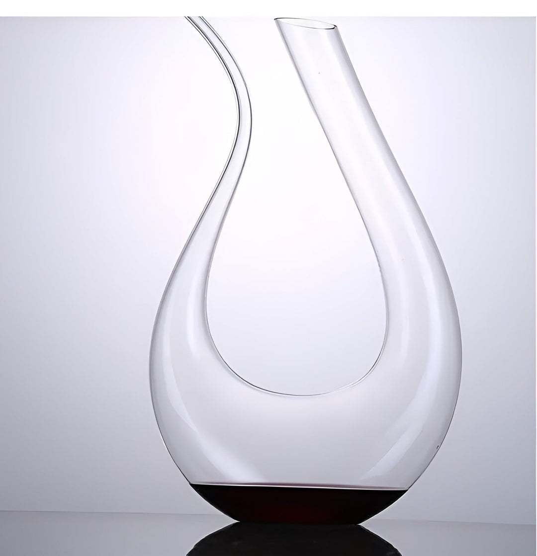 Krystallvinedekanter i snegleform – Luviknoyfri for vin eller cognac | Dekorativ for hjemmet & baren | Luvikno