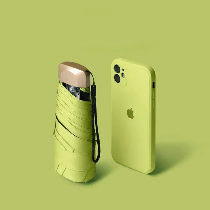 Luvikno | Sammenleggbar Mini Paraply Solara – Kompakt, UV beskyttelse & Vindmotstandsdyktig