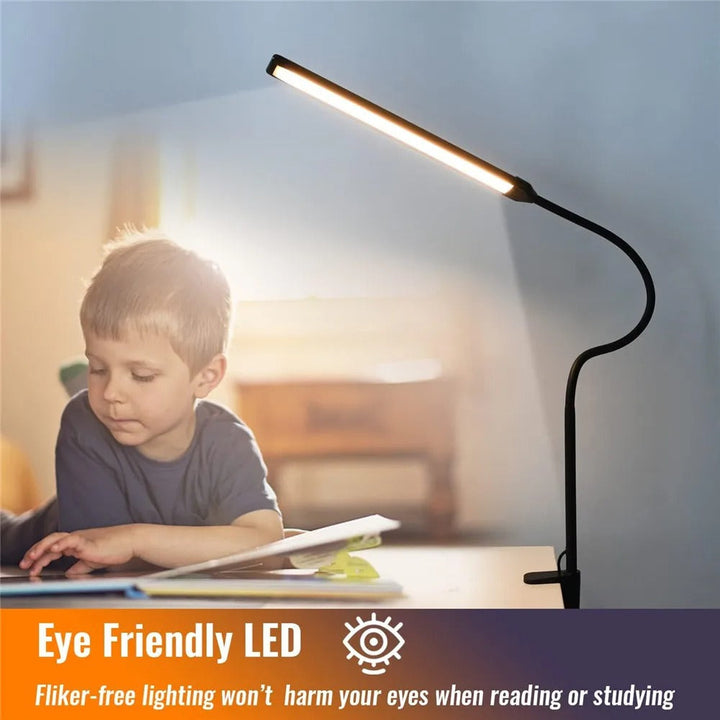 Luvikno | Dobbel-hette LED Skrivebordslampe | Belysningsløsning for Studie, Arbeid & Kontorbruk