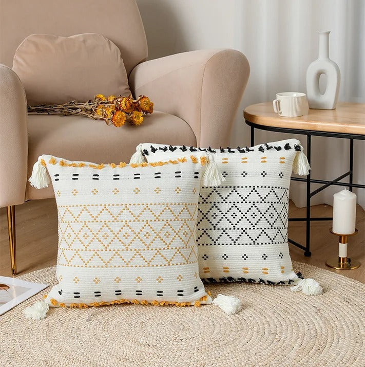 Luvikno | Bohemian SatinCiel Putetrekk - Luksus Putetrekk med Tuftet Design for Enhver Interiør