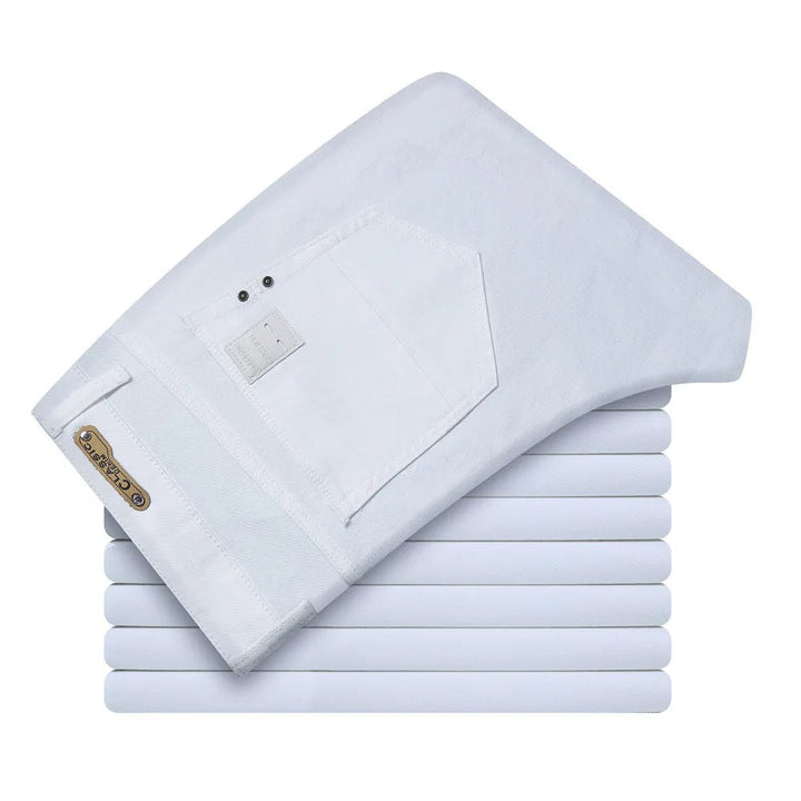 Luvik | Miesten Classic White Slim Fit farkut