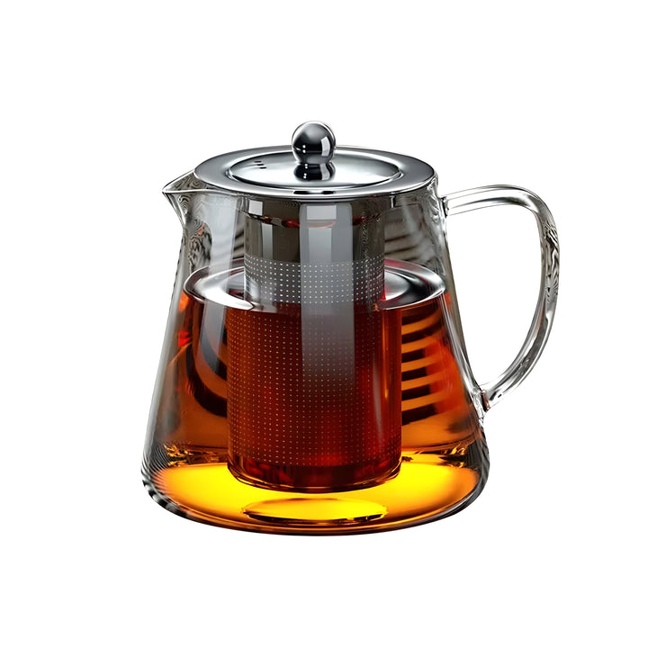 CrystalBrew Cup - Varmeresistent glass med rustfritt stålfilter | Luvikno