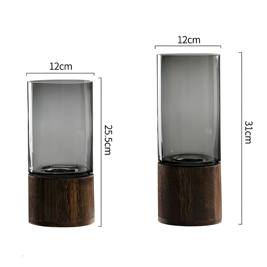 TranquilLuviknooom Vase – Europeisk Hydroponics Tre og Glass Vase | Luvikno