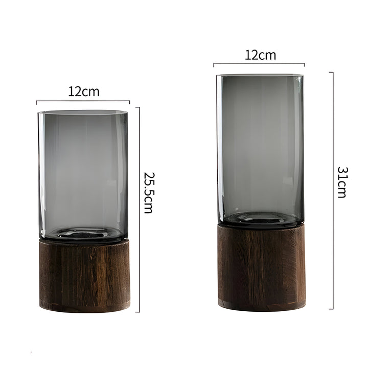 TranquilLuviknooom Vase – Europeisk Hydroponics Tre og Glass Vase | Luvikno