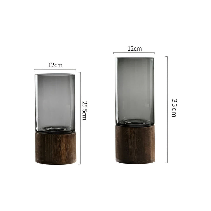 HydroGlass Vase - Europeisk Tre-Transparent Glass Vase | Luvikno