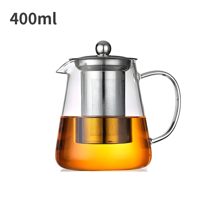CrystalBrew Cup - Varmeresistent glass med rustfritt stålfilter | Luvikno
