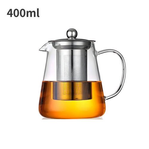 CrystalBrew Cup - Varmeresistent glass med rustfritt stålfilter | Luvikno