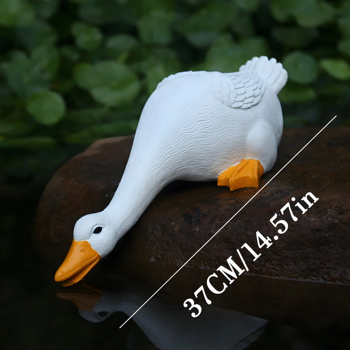 PuddlePals Skulptur – LandhusstilAnd & Gås Figur | Luvikno