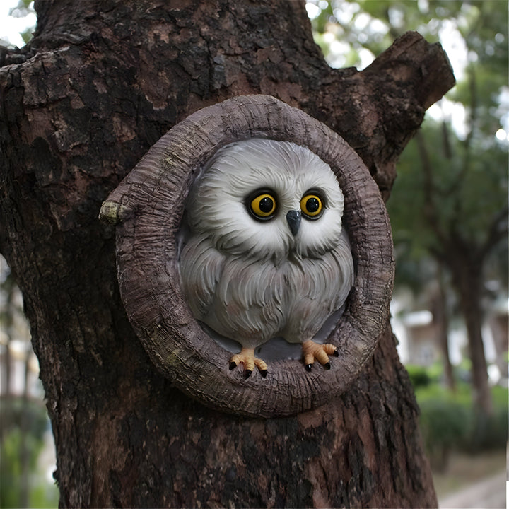 MysticOwl Ornament – Dekorativ ugle statue laget av harpiks | Luvikno