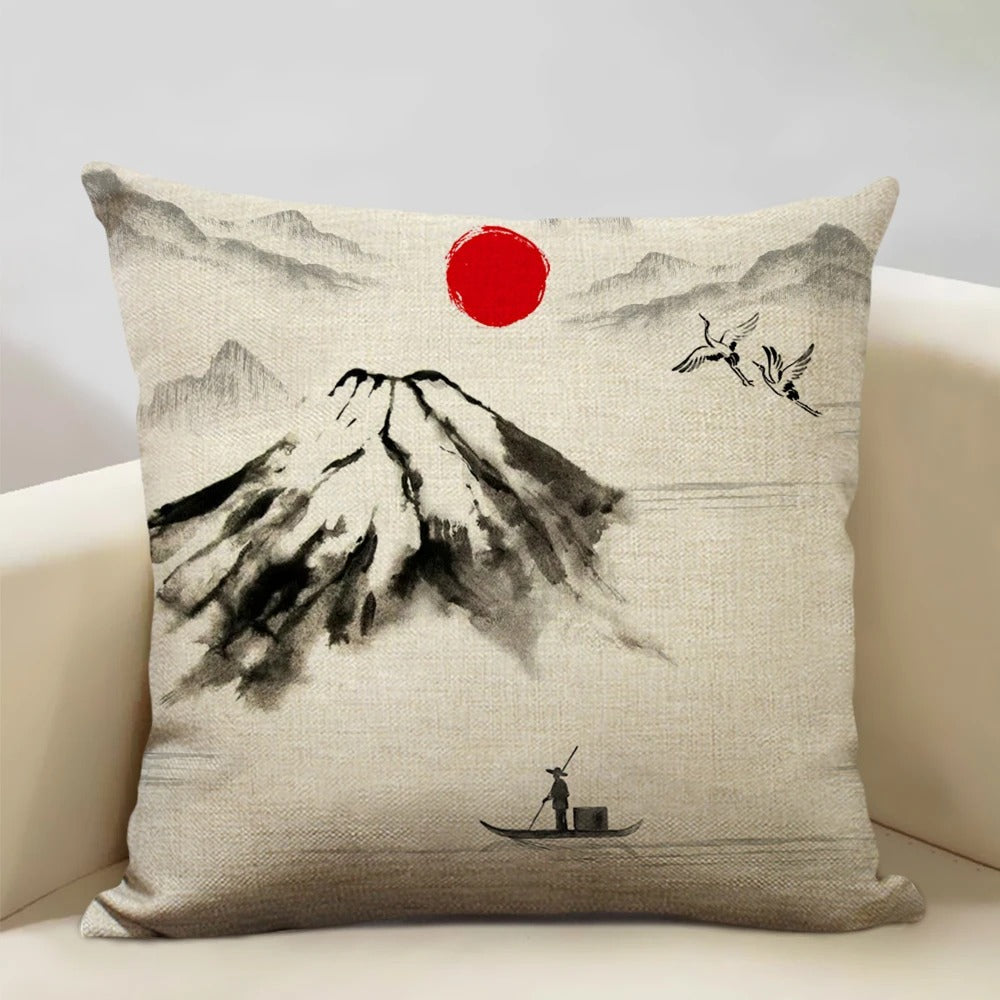 Luvikno | BeauRêve Putetrekk med Mount Fuji - Japansk Stil for Ethvert Rom