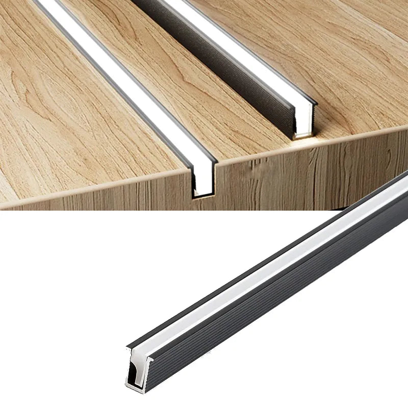 Luvikno | LED Lyslist Under Skap | Ultra Tynn | DC12V, 10W/m | Klippbar & Fargetemperatur Valg