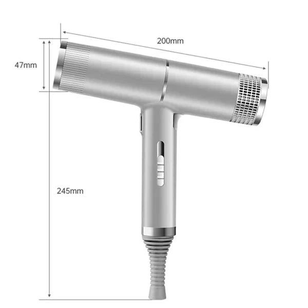Luvikno | Hairvolt Ultra-light Profesjonell Hårføner | Høyhastighetsmotor 110,000 o/min | Ion teknologi & 3 nivåer