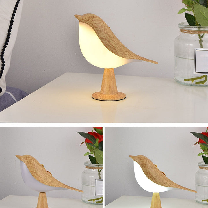 Moderne Tre LED Bordlampe Fugl Design Luvikno