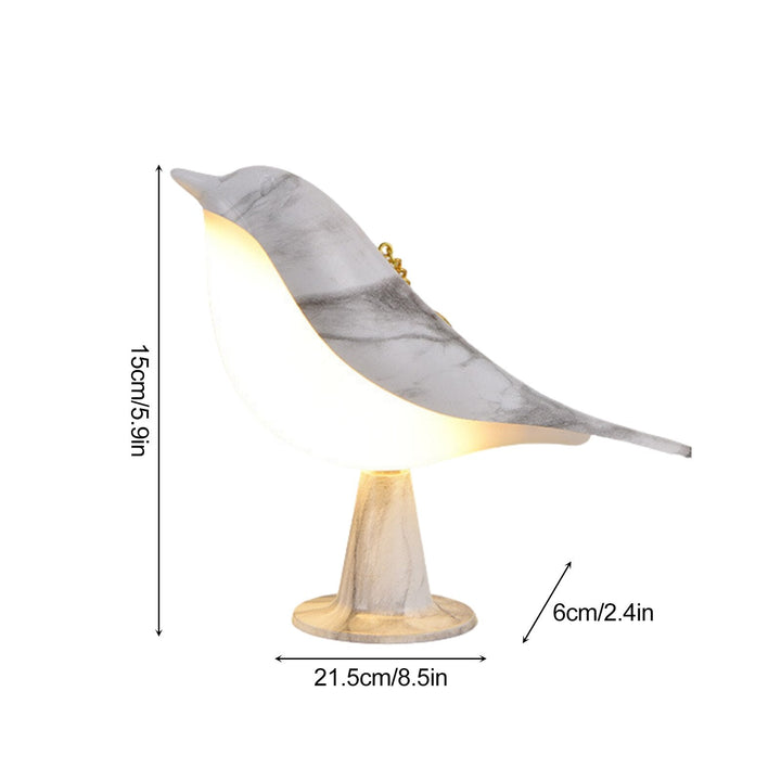 Moderne Tre LED Bordlampe Fugl Design Luvikno