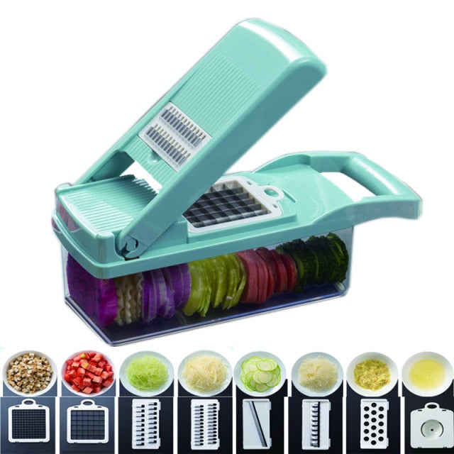 Mandoline Cutter Slicer Profesjonell Rivejern Med Justerbare Blader | Luvikno