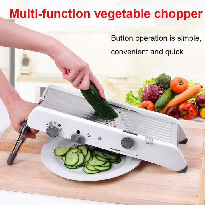 Mandoline Cutter Slicer Profesjonell Rivejern Med Justerbare Blader | Luvikno