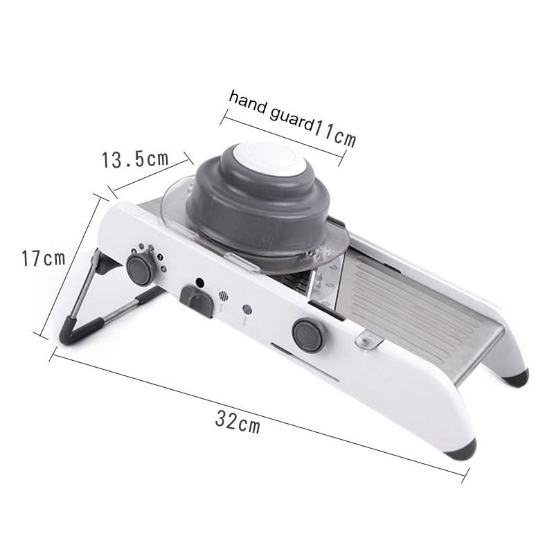 Mandoline Cutter Slicer Profesjonell Rivejern Med Justerbare Blader | Luvikno