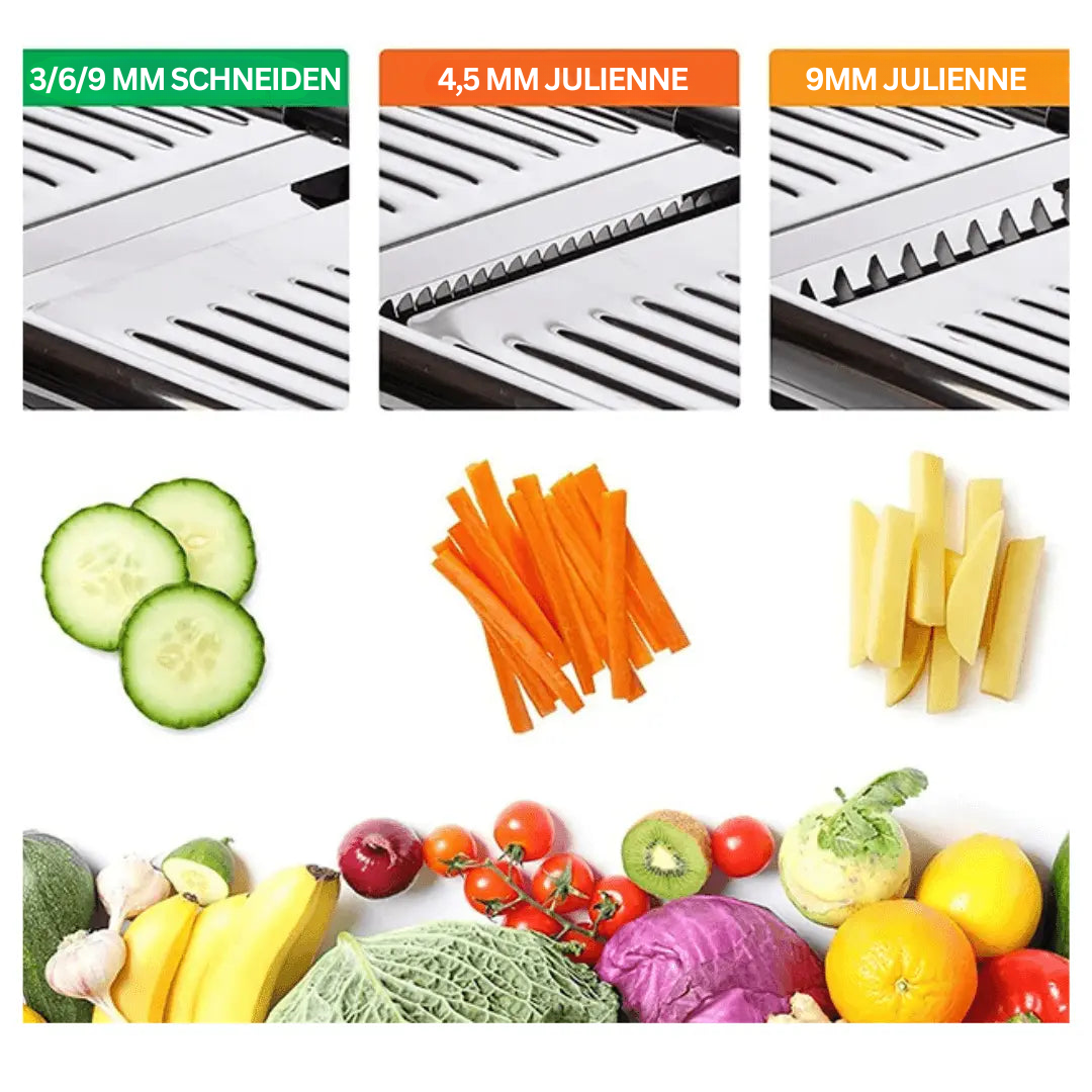 ProLine Sharp Cutter – Justerbar Mandolin Skiver for Grønnsaker og Frukt | Luvikno
