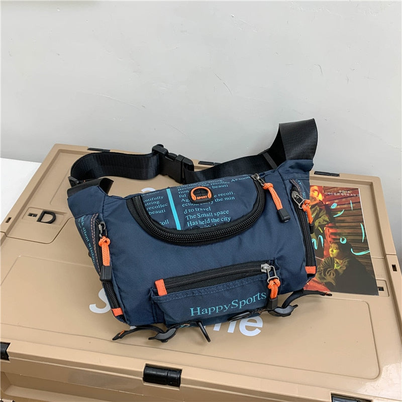 Vannbestandig herre midje- og crossbody-veske – Flerveis reise- og friluftspakke | Luvikno
