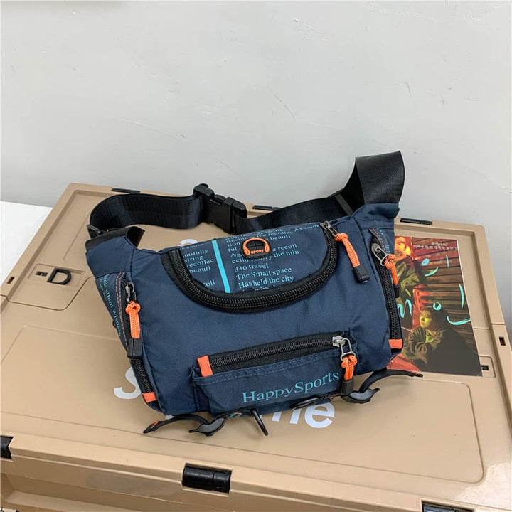 Vannbestandig herre midje- og crossbody-veske – Flerveis reise- og friluftspakke | Luvikno
