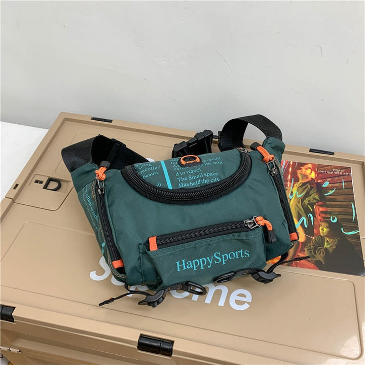 Vannbestandig herre midje- og crossbody-veske – Flerveis reise- og friluftspakke | Luvikno