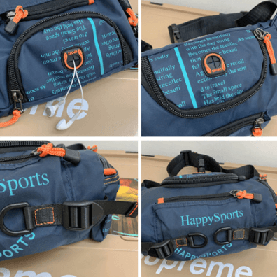 Vannbestandig herre midje- og crossbody-veske – Flerveis reise- og friluftspakke | Luvikno