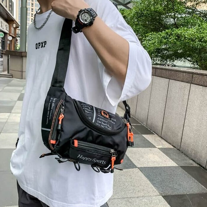 Vannbestandig herre midje- og crossbody-veske – Flerveis reise- og friluftspakke | Luvikno