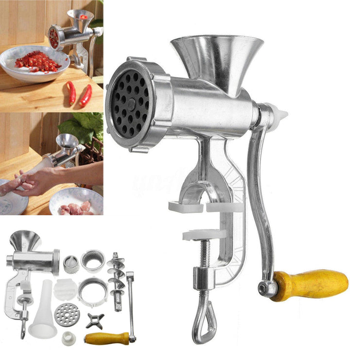 Manuell Aluminiumlegering Kjøttkvern Pølsemaker Kvern | Luvikno