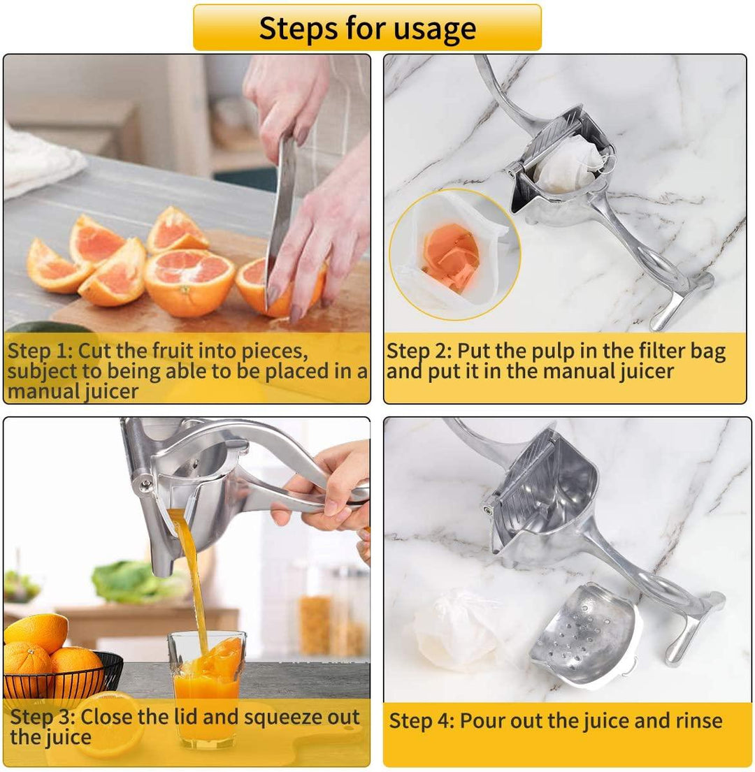 Manuell Juice Squeezer Håndtrykk Juicer Kjøkken Fruktverktøy | Luvikno