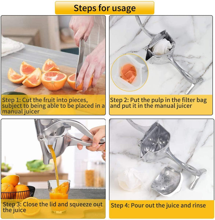 Manuell Juice Squeezer Håndtrykk Juicer Kjøkken Fruktverktøy | Luvikno