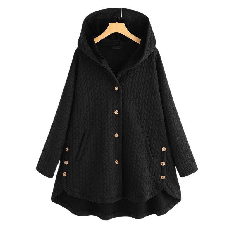 Luvik | Veste chaude et décontractée avec capuche, boutons et poches