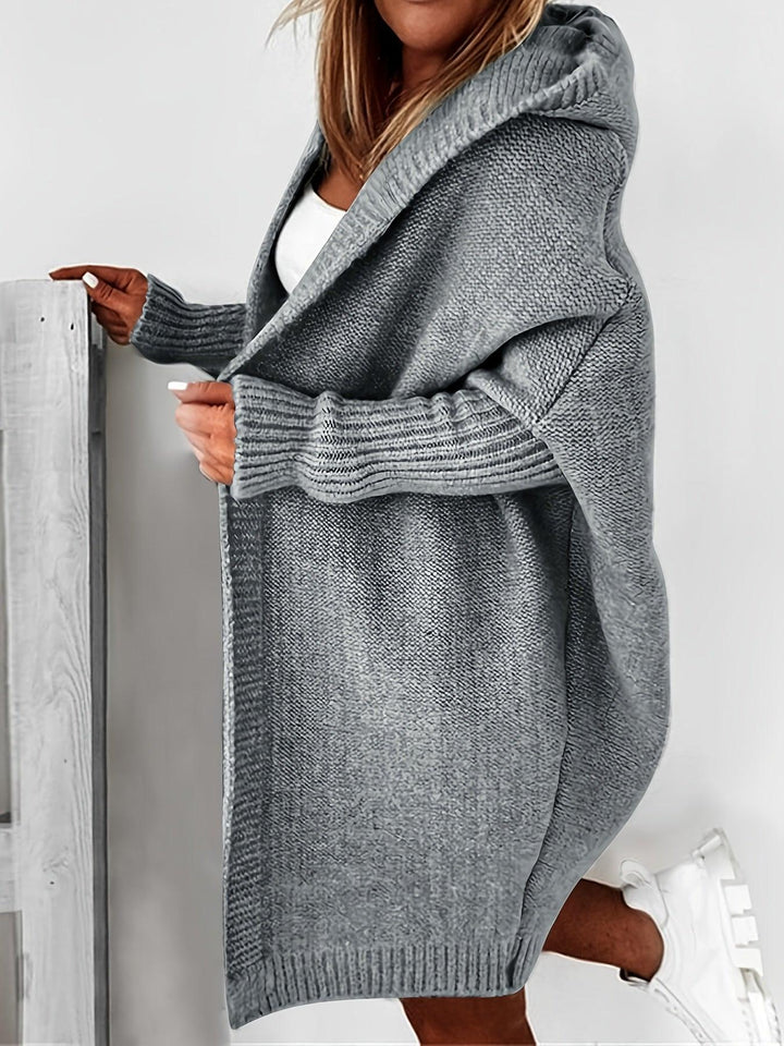 Luvik | Lang cardigan med hette og lange ermer