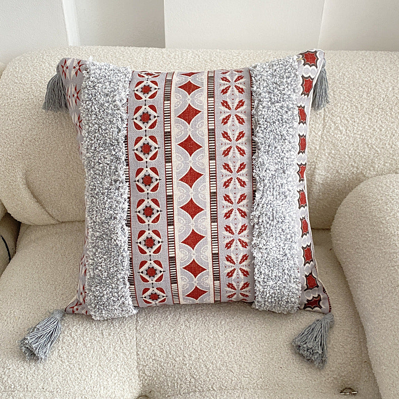 Boho fôret frynse kast puteomslag | Luvikno