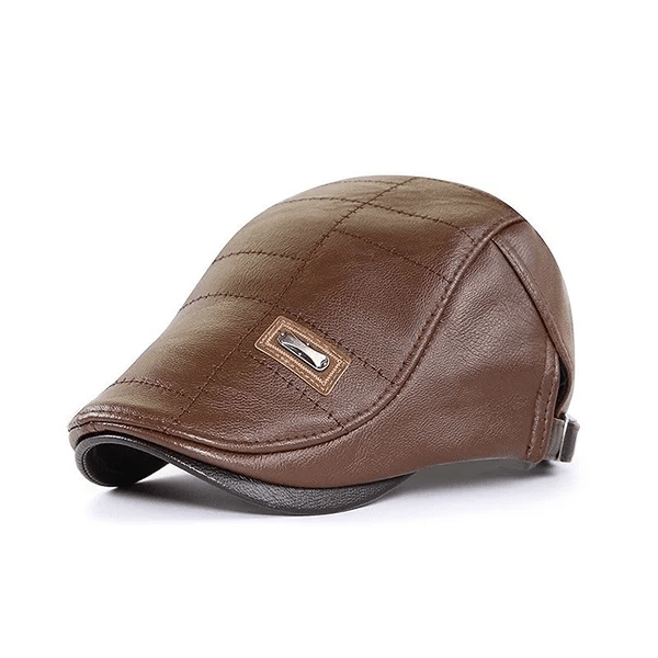 LuxeStyle Beret – Tidløs Eleganse av Skinn Luvikno