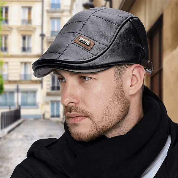 LuxeStyle Beret – Tidløs Eleganse av Skinn Luvikno