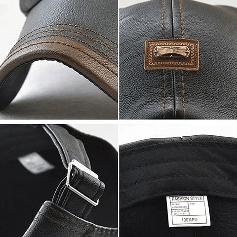 LuxeStyle Beret – Tidløs Eleganse av Skinn Luvikno