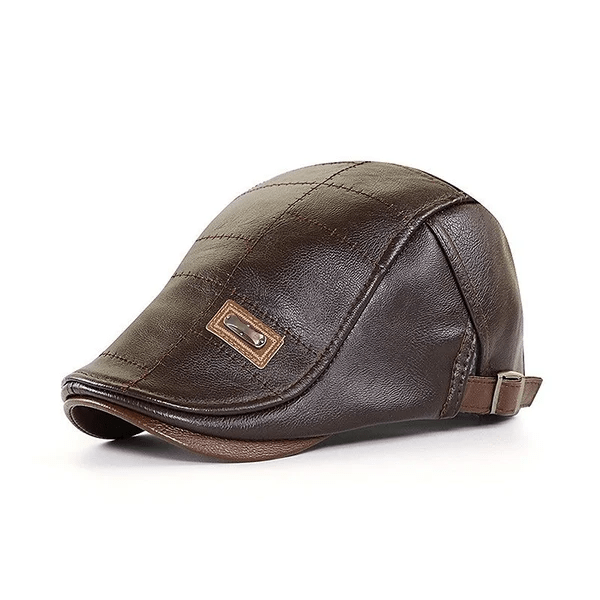 LuxeStyle Beret – Tidløs Eleganse av Skinn Luvikno