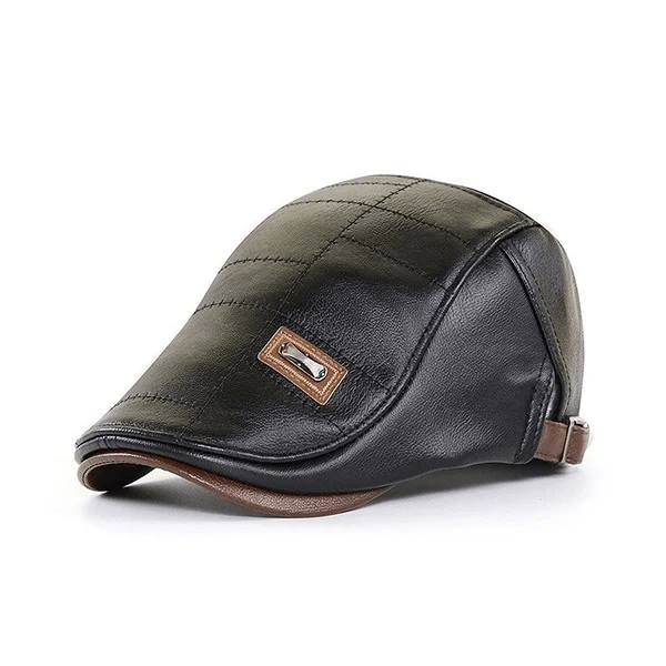 LuxeStyle Beret – Tidløs Eleganse av Skinn Luvikno