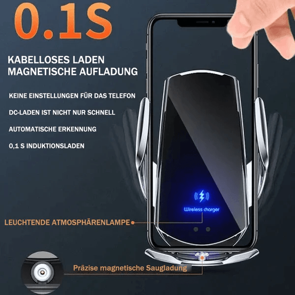 QuickCharge Holder - Selvlukkende ladestativ for hurtiglading Luvikno