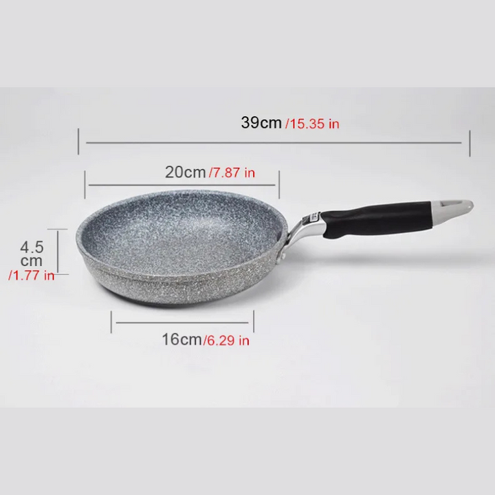 Medisinsk stein Non Stick Stekepanne Wok Panne Induksjon Gass Komfyr Koker | Luvikno