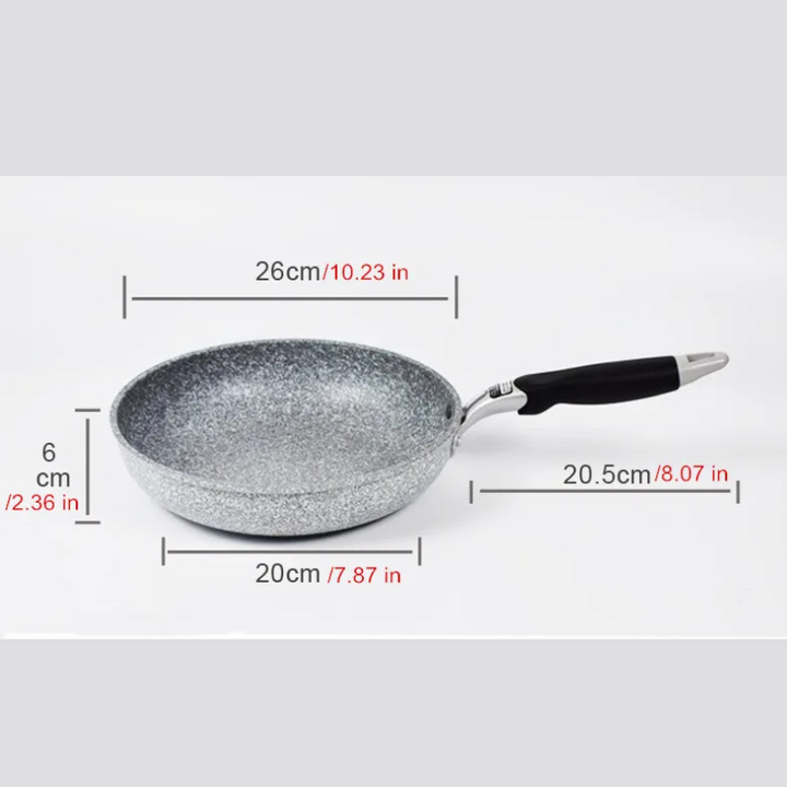 Medisinsk stein Non Stick Stekepanne Wok Panne Induksjon Gass Komfyr Koker | Luvikno