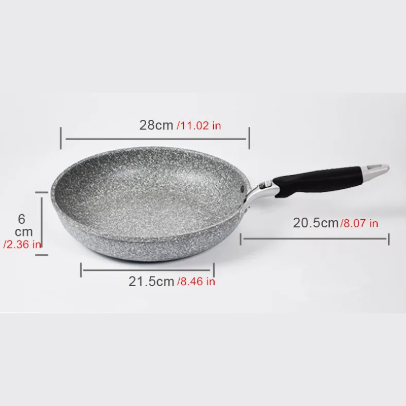 Medisinsk stein Non Stick Stekepanne Wok Panne Induksjon Gass Komfyr Koker | Luvikno