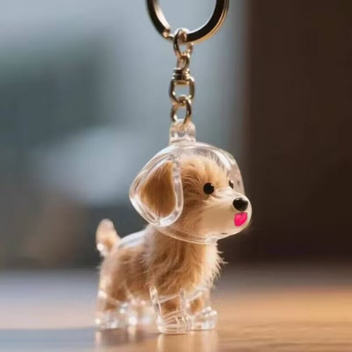 Minnesmykke i pels i hundeform Luvikno
