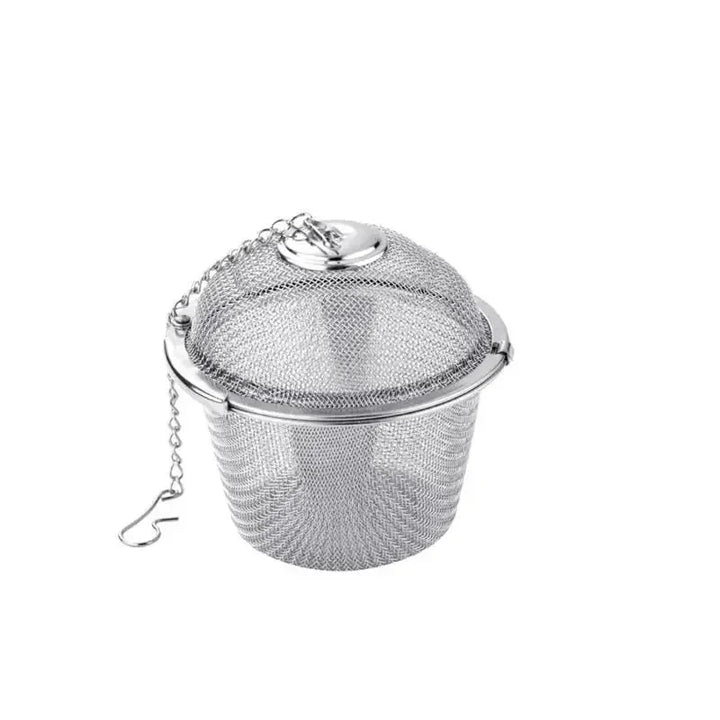 Mesh Infuser med låsende kjede i rustfritt stål te krydder sil ball | Luvikno